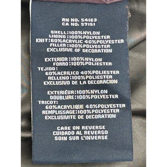 Tommy Hilfiger Men’s Puffer Jacket L Navy Blue Quilted Hooded Zip & Snaps Winter - Picture 16 of 16